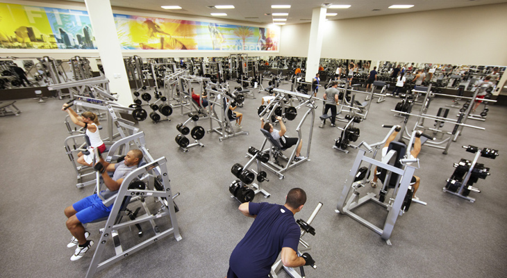 LA Fitness weights